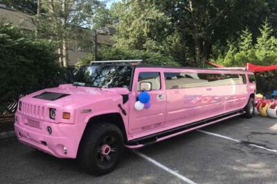 Hummer H2 Pink Limo Rental in South Florida