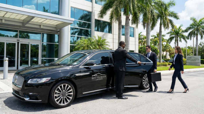 Business and corporate transportation limo in South Florida